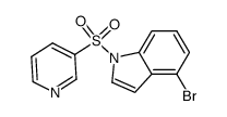 4-bromo-1-(pyridine-3-ylsulfonyl)-1H-indole结构式
