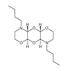 (4aR,8aS,9aR,10aS)-4,8-Dibutyl-octahydro-1,5,9,10-tetraoxa-4,8-diaza-anthracene Structure