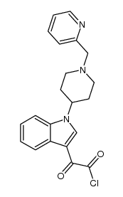 2-oxo-2-(1-(1-(pyridin-2-ylmethyl)piperidin-4-yl)-1H-indol-3-yl)acetyl chloride结构式