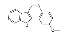 2-methoxy-6,11-dihydro-thiochromeno[4,3-b]indole结构式
