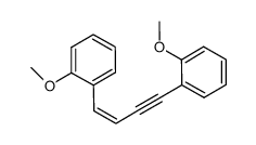 1,1'-but-1-en-3-yne-1,4-diylbis(2-methoxybenzene)结构式