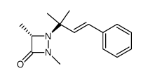 2,4-dimethyl-1-(2-methyl-4-phenylbut-3-en-2-yl)-1,2-diazetidin-3-one Structure