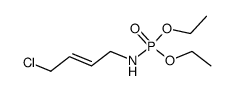 diethyl N-(4-chlorobuten-2-yl)phosphoramidate结构式