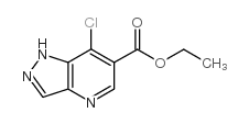 乙基 7-氯-1H-吡唑并[4,3-b]吡啶-6-羧酸结构式