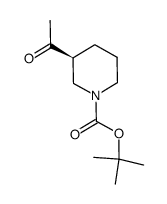 (S)-1-Boc-3-acetyl-piperidine structure