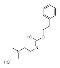 CARBAMIC ACID, (2-(DIMETHYLAMINO)ETHYL)-, PHENETHYL ESTER, MONOHYDROCH LORIDE结构式