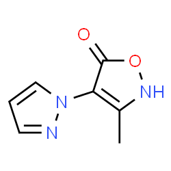 5(2H)-Isoxazolone,3-methyl-4-(1H-pyrazol-1-yl)-(9CI) Structure