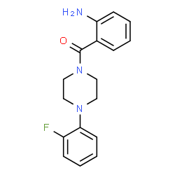 2-AMINOPHENYL 4-(2-FLUOROPHENYL)PIPERAZINYL KETONE结构式