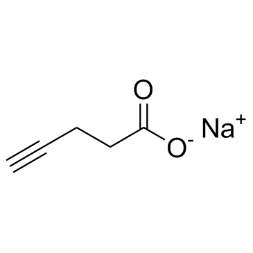 sodium 4-pentynoate structure