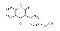 3-(4-methoxyphenyl)-2-sulfanylidene-1H-quinazolin-4-one Structure