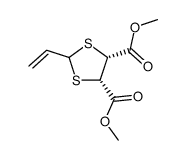 dimethyl (4S,5R)-2-vinyl-1,3-dithiolane-4,5-dicarboxylate结构式