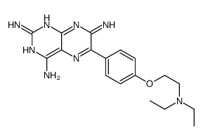 6-[4-[2-(diethylamino)ethoxy]phenyl]pteridine-2,4,7-triamine结构式