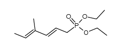 [(2E,4E)-4-Methyl-2,4-hexadienyl]phosphonic Acid Diethyl Ester结构式