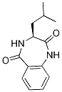 (3S)-3-Isobutyl-3,4-dihydro-1H-1,4-benzodiazepine-2,5-dione Structure