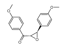(2RS,3SR)-2,3-epoxy-1-(4-methoxyphenyl)-3-(4-methoxyphenyl)propan-1-one结构式