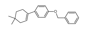 1-benzyloxy-4-(4,4-dimethylcyclohex-1-enyl)-benzene结构式