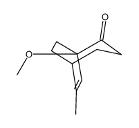5-methoxy-7-methylbicyclo[3.2.2]non-6-en-4-one结构式