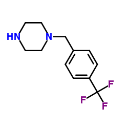 1-[4-(Trifluoromethyl)benzyl]piperazine structure