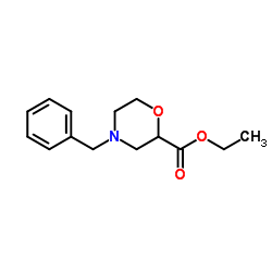 4-苄基-2-吗啉羧酸乙酯结构式