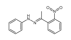 1-(2-nitro-phenyl)-ethanone-phenylhydrazone Structure