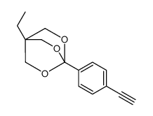 1-ethyl-4-(4-ethynylphenyl)-3,5,8-trioxabicyclo[2.2.2]octane Structure