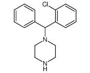 1-(2-chloro-benzhydryl)-piperazine结构式