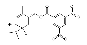 3,5-dinitro-benzoic acid-((1S,4R)-car-2-en-4-ylmethyl ester) Structure