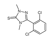 5-(2,6-dichlorophenyl)-2,4-dimethyl-1,2,4-triazole-3-thione Structure