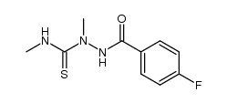 1-(4-fluorobenzoyl)-2,4-dimethylthiosemicarbazide结构式