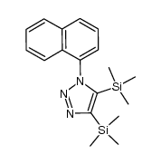 1-(naphthalen-1-yl)-4,5-bis(trimethylsilyl)-1H-1,2,3-triazole Structure