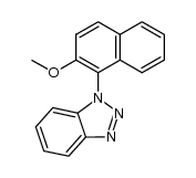1-(2-methoxy-1-naphthyl)benzotriazole结构式
