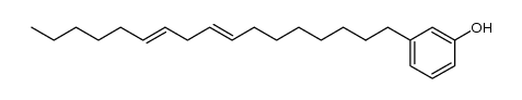 3-hydroxy-1-(heptadecadien-(8.11)-yl)-benzene Structure