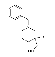 3-hydroxy-3-(hydroxymethyl)-1-(phenylmethyl)piperidine Structure