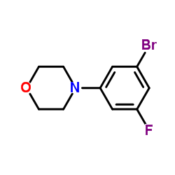 3-氟-5-吗啉-1-溴苯结构式