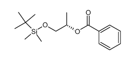 (S)-1-(tert-butyldimethylsiloxy)-2-(benzoyloxy)propane结构式