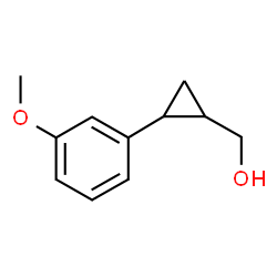 反式-2-(3-甲氧基苯基)环丙基甲醇结构式