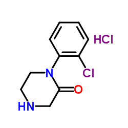 1-(2-chlorophenyl)piperazin-2-one,hydrochloride structure