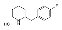 2-(4-FLUORO-BENZYL)-PIPERIDINE HYDROCHLORIDE结构式