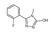 3-(2-fluorophenyl)-4-methyl-1H-1,2,4-triazol-5-one结构式