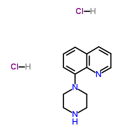 8-PIPERAZIN-1-YL-QUINOLINE, DIHYDROCHLORIDE结构式