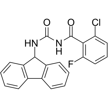 2-Chloro-N-[(9H-fluoren-9-ylamino)carbonyl]-6-fluorobenzamide结构式