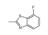7-Fluoro-2-methyl-1,3-benzothiazole结构式