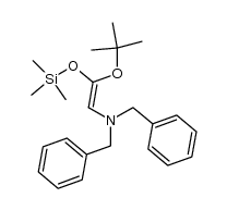 (Z)-tert-butoxy-2-(dibenzylamino)-1-(trimethylsiloxy)ethylene结构式