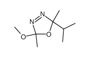 2-methoxy-2,5-dimethyl-5-(1-methylethyl)-Δ3-1,3,4-oxadiazoline结构式