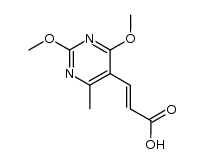 (E)-β-(2,4-dimethoxy-6-methylpyrimidin-5-yl)acrylic acid结构式