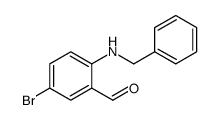 2-(benzylamino)-5-bromobenzaldehyde Structure