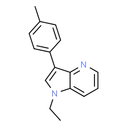1-ethyl-3-p-tolyl-1H-pyrrolo[3,2-b]pyridine结构式