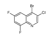 4-bromo-3-chloro-6,8-difluoroquinoline structure