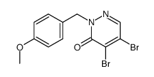 2-(4-methoxybenzyl)-4,5-dibromopyridazin-3(2H)-one图片