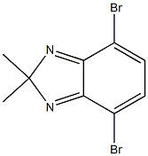 4,7-dibromo-2,2-dimethyl-2H-benzo[d]imidazole结构式